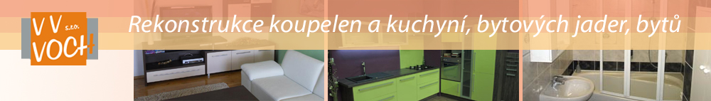 Rekonstrukce koupelen a kuchyn�, bytov�ch jader, byt�